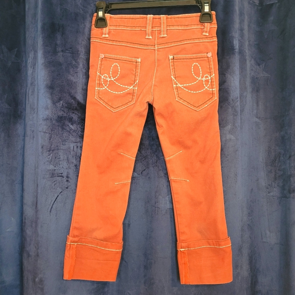 3Y Stylish Orange Jeans NWOT